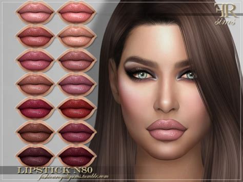 The Sims Resource Lipstick N80 By Fashionroyaltysims Sims 4 Downloads