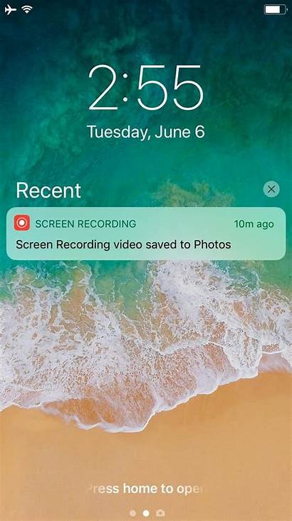 Notification Lock Ios Screen Background Center Iphone