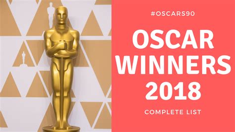 There were some serious surprises this year, and we've got them all here. Complete list of Oscar 2018 Winners and Red Carpet best ...