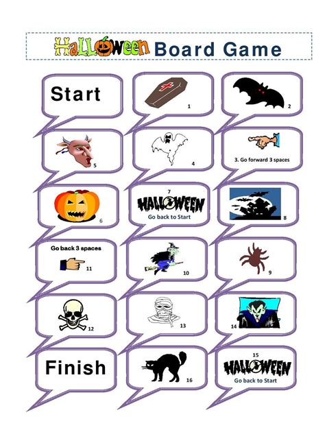 Bfa School Of English Halloween Board Game