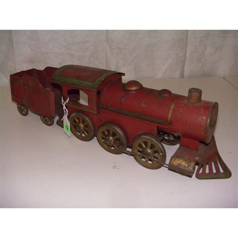 Antique Wind Up Tin Toy Train As Seen 20