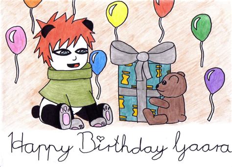 Happy Birthday Gaara By Vauny Chanlovesart On Deviantart