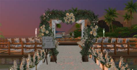 Pier Wedding Beach At Lily Sims Sims 4 Updates