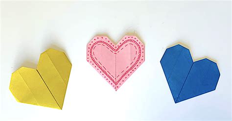 Adorable Origami Hearts Step By Step Instruction Toucanbox