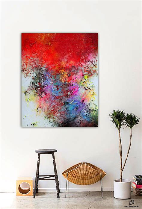 120x100cm Large Abstract Painting By Alex Senchenko Contemporary Art