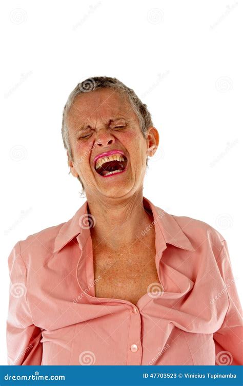 Scream Stock Image Image Of Lady Call Crazy Retired 47703523