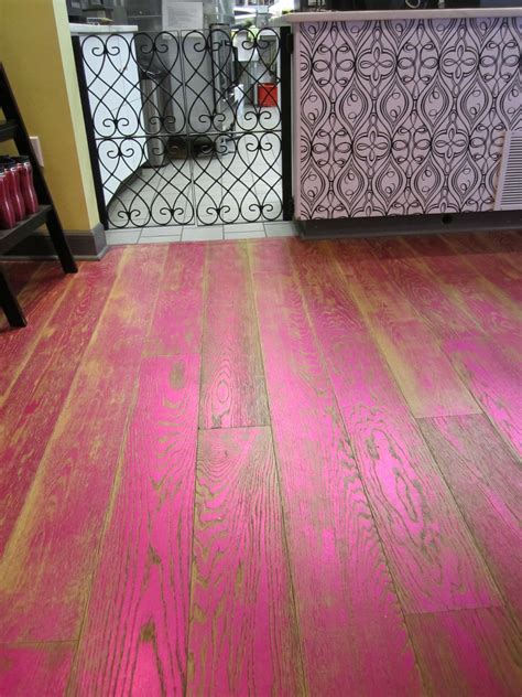 My Sky Is The Limit Painted Wood Floors Pink Floor Paint Painted Floors
