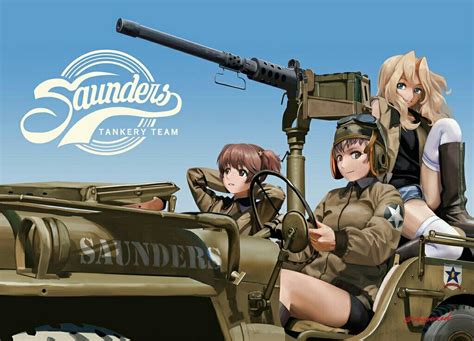 Girls Und Panzer Saunders Manga Girl Anime Military Female Anime