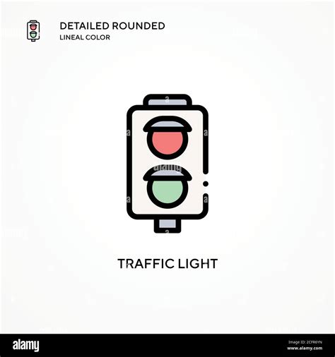 Traffic Light Vector Icon Modern Vector Illustration Concepts Easy To