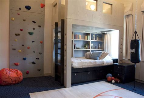 Rock Climbing Wall In Bedroom Cool Boys Room Cool Bedrooms For Boys