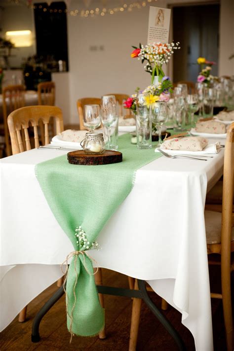 Mint Green Burlap Table Runner Mint Wedding Decor Seafoam Etsy In