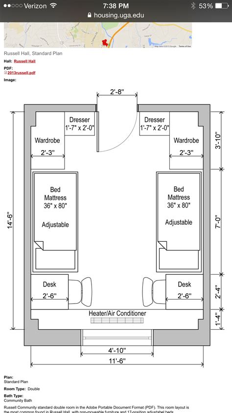 uga russell hall floor plan dorm layout dorm room layouts hostel room