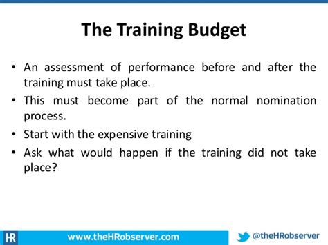 webinar defend  training budget