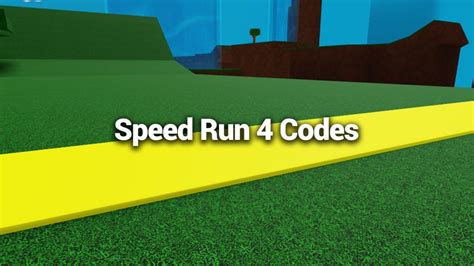 Speed Run 4 Codes For April 2024 Gamer Digest