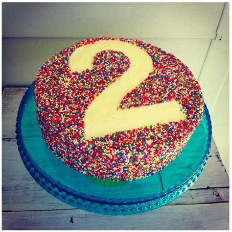 Sprinkle Number Cake 2 Birthday Cake 2nd Birthday Parties Unicorn