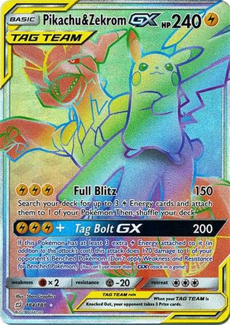 We did not find results for: Pokemon Trading Card Game Team Up Single Card Secret Rare Pikachu Zekrom GX 184 - ToyWiz