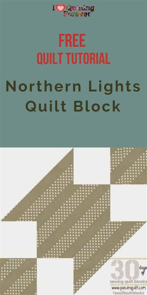 Free Quilt Pattern Northern Lights Quilt Block Northern Lights