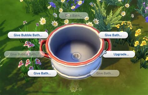 Off Grid Toddler Pet Washtub Mod Sims 4 Mod Mod For Sims 4