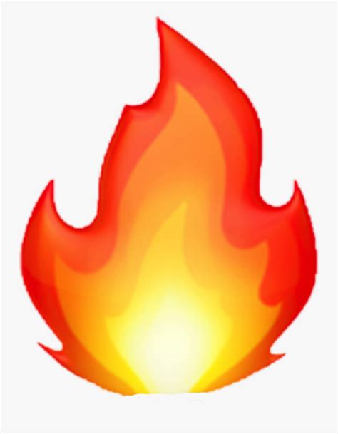 Flame Clipart Emoji - Iphone Fire Emoji Png , Free Transparent Clipart - ClipartKey