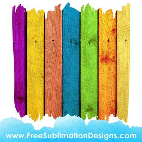 Rainbow Wood Texture Background Free Sublimation Print Png File