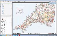 South West England Postcode Sector Wall Map S XYZ Maps