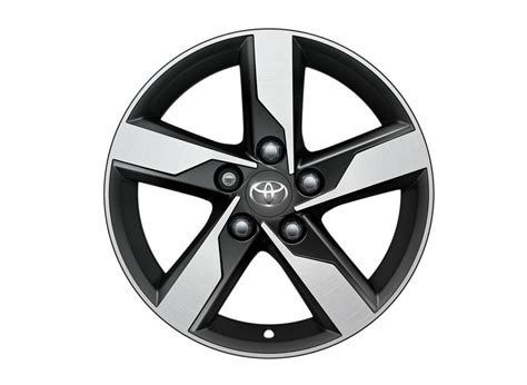 Toyota Corolla 2013 2018 16 5 Spoke Black Machined Alloy Wheel