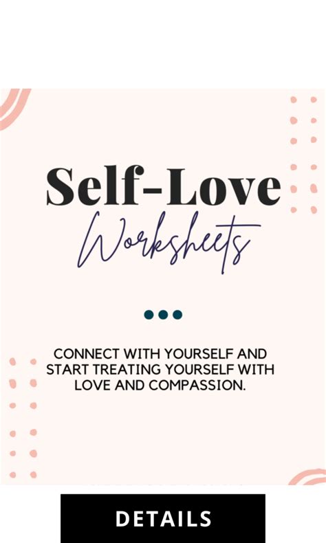 Self Love Worksheets