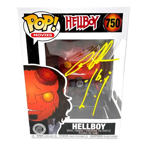 Ron Perlman Autographed Hellboy Funko Pop 750 Inscribed Jsa Igm Coa