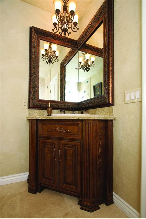 Corner Bathroom Vanity Design Idea Corner Bathroom Mirror Corner