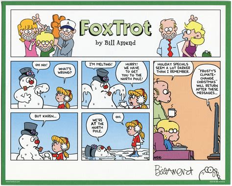 Not So Frosty Signed Print Foxtrot Comic By Bill Amend The