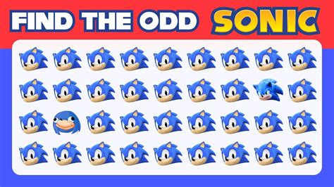 Find The Odd One Out Sonic Edition Sonic The Hedgehog Quiz Levels Youtube