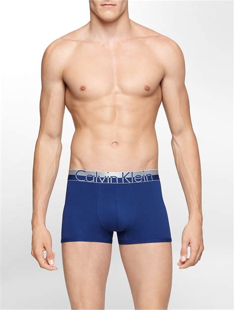 Lyst Calvin Klein Underwear Magnetic Force Cotton Low Rise Trunk In Blue For Men
