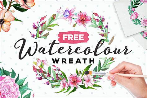 When designing a new logo you can be inspired by the visual logos found here. Free Watercolor Floral Wreath - Dealjumbo.com — Discounted ...