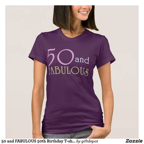 50 and fabulous 50th birthday t shirt t shirts for women purple t shirts shirts