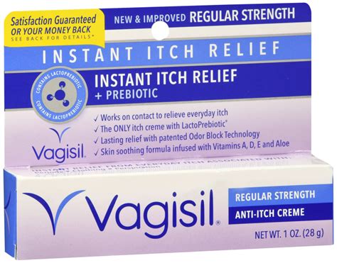 Vagisil Regular Strength Anti Itch Vaginal Cream Oz By Combe