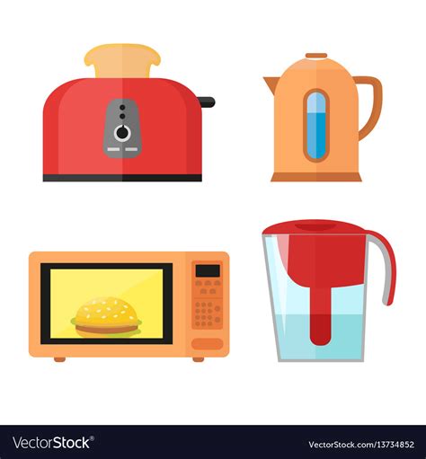 In addition to equipment, don't forget to stock up on markers, whiteboards, and other office supplies as well as spices, dry goods, and other food and beverage items. Kitchen equipment set isolated on a white Vector Image