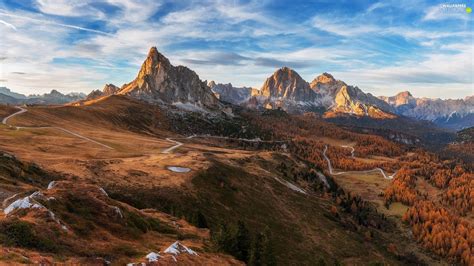 Autumn Dolomites Italy Wallpapers Wallpaper Cave