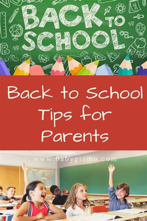 Back To School Tips For Parents Baby Gizmo