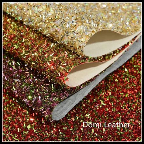 Dm6050 Chunky Tinsel Glitter Fabric For Christmas Decorationglitter