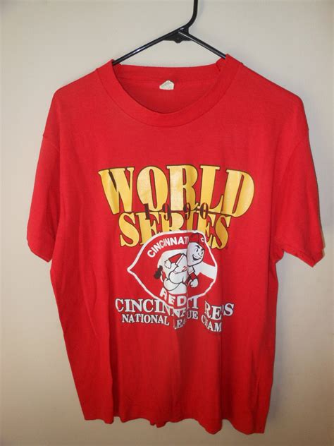 Cincinnati Reds Baseball T Shirt Xl World Series Etsy