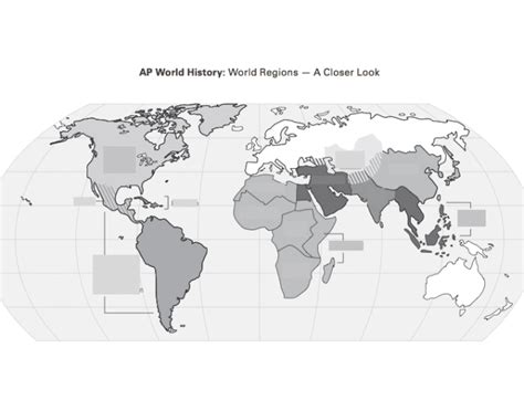 Ap World Regions Map A Closer Look Diagram Quizlet