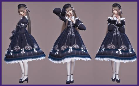 Blue Valley Zouyou On Patreon Lolita Dress Sims 4 Cas Sims 2