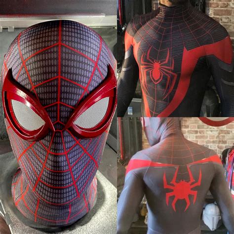 Spider Man Suit Miles Morales Ps5 Basic Etsy Canada
