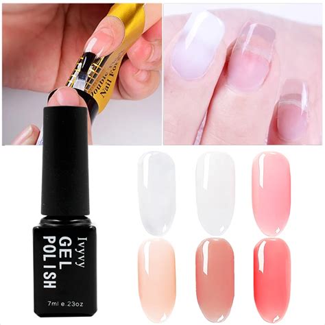 Pandox Ml Quick Poly Extension Gel Clear Pink Nude Nail Tips Uv