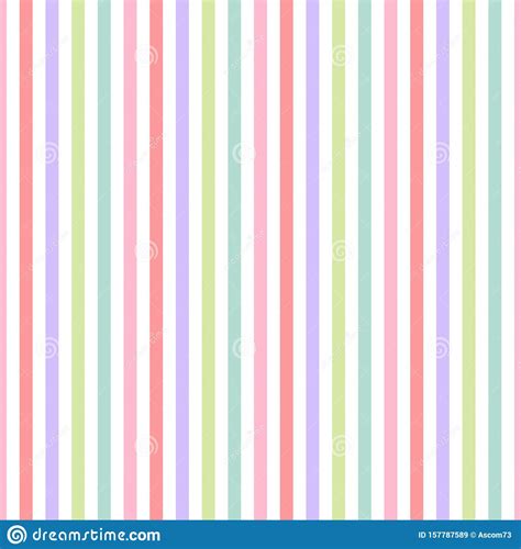 Seamless Pattern Pink Green Purple And Blue Pastel Colors Vertical