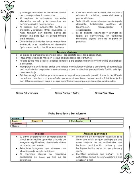 Ficha Descriptiva Del Alumnoa 20202021 Imagenes Educativas