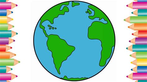 How To Draw A World Map For Kids Images And Photos Finder