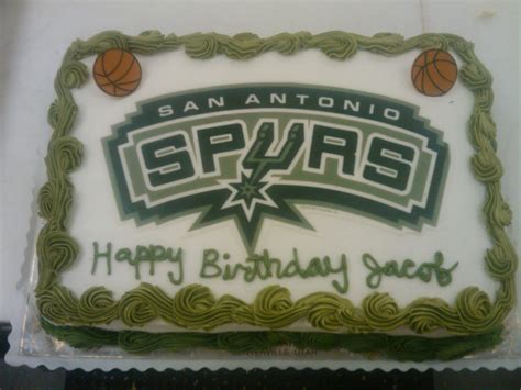 Vanessas Cake Designs Spurs Basketball Cake