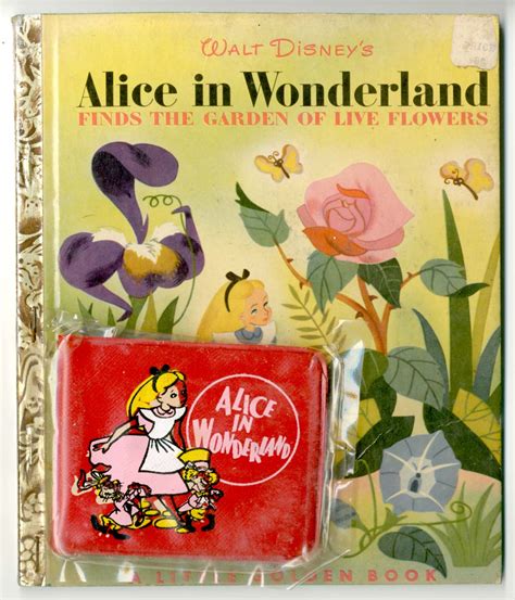 Vintage Disney Alice In Wonderland Garden Of Live Flowers Lgb With