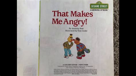 Sesame Street That Makes Me Angry Youtube